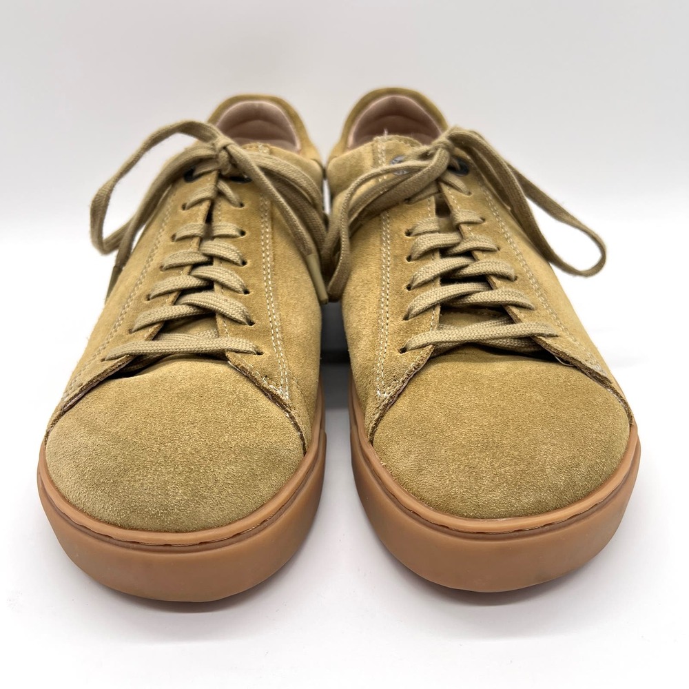 BIRKENSTOCK Bend Low Top Sneaker Womens 40 Khaki Tan Narrow Suede Lace Up - Picture 2 of 13
